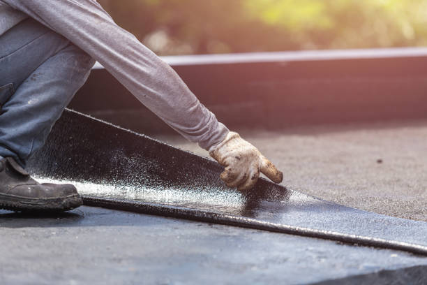 Professional Waterproofing technician working in Markleville, IN